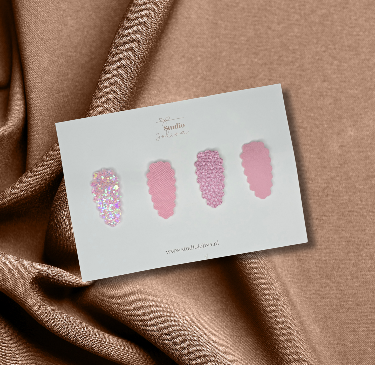 Haarspeldjes set Lieve - hot pink