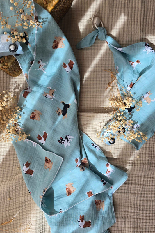 Mousseline Swaddle - Dog Days