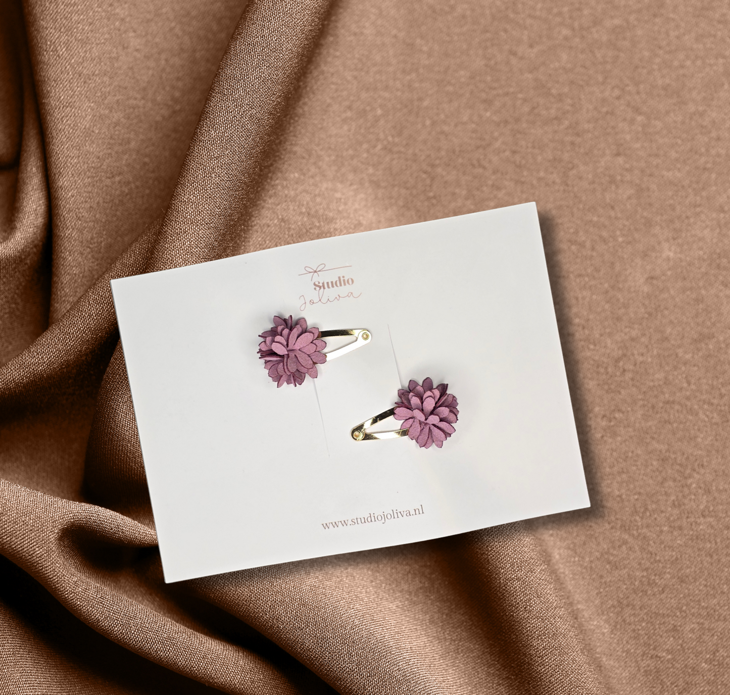 Haarspeldjes Floral - Mauve Elegance